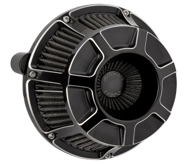 Beveled Inverted Series Air Cleaner, Black