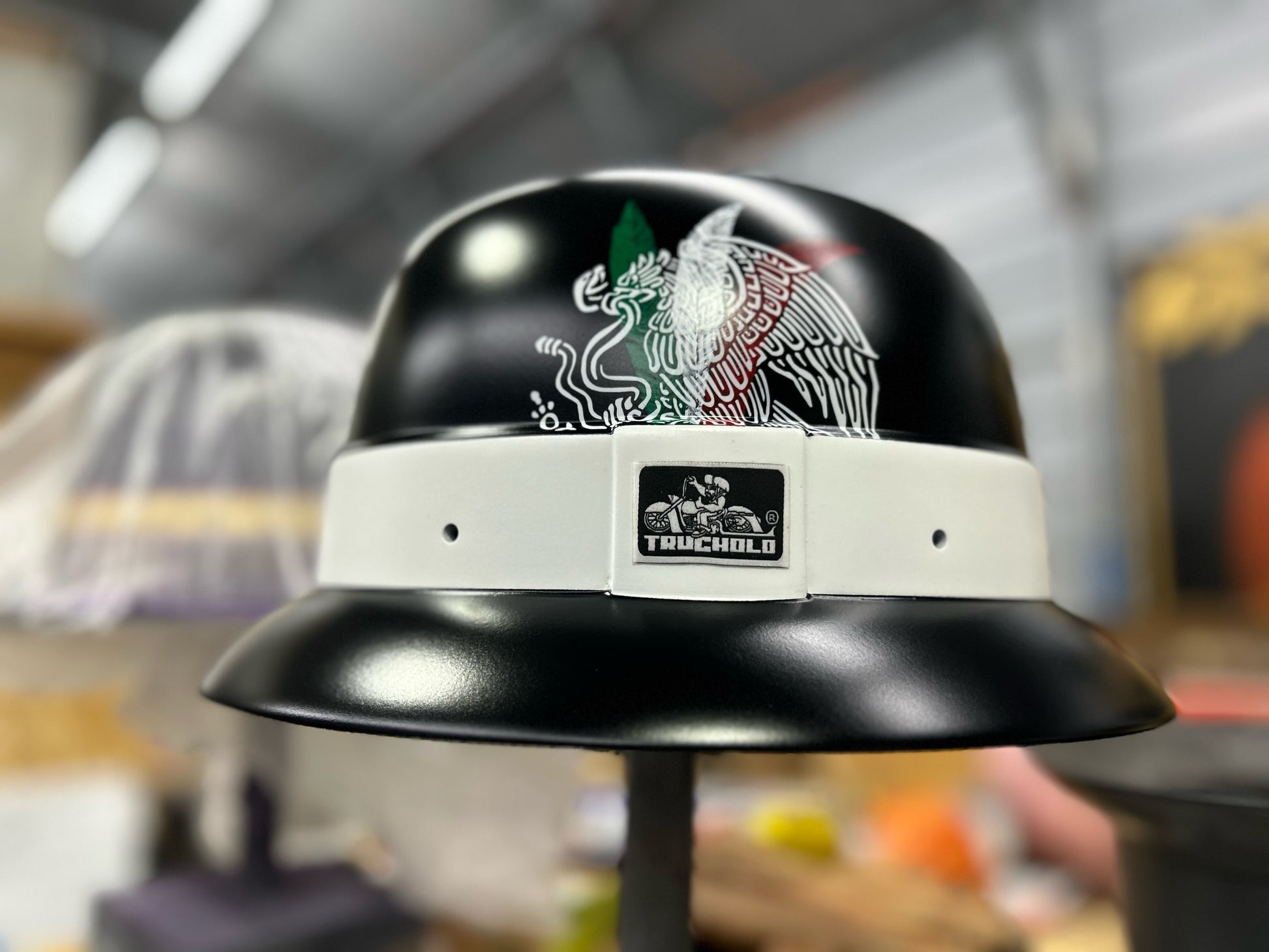 fedora style motorcycle helmet TruCholo Fedora Helmet