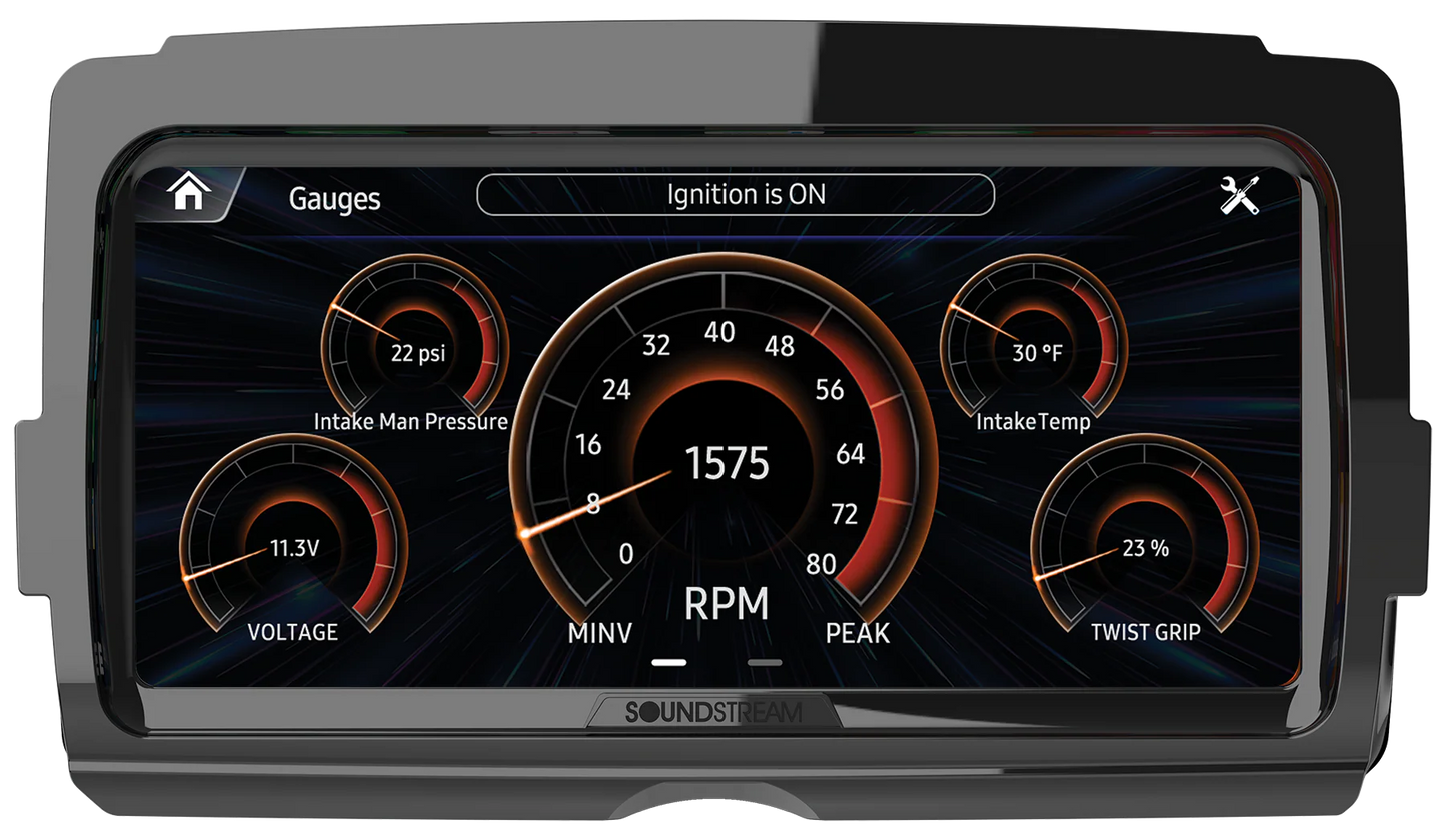 SOUNDSTREAM V2 HARLEY RADIO for Touring Motorcycles. (FITS ALL HARLEY BATWING AND ROAD GLIDE MODELS - 2014-2023)